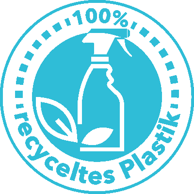 100% Plastikflaschen aus recyceltem Material